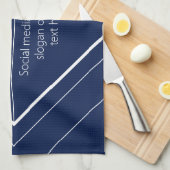 Linge De Cuisine Votre logo et design moderne personnalisable | Ble (Quart Plié)