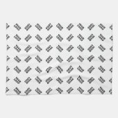 Linge De Cuisine Votre logo | Motif répété de substitution simple (Horizontal)