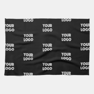 Linge De Cuisine Votre logo simple logo répétitif Noir