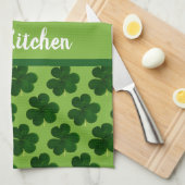 Linge De Cuisine Votre nom Irish Kitchen St Patrick's Day (Quart Plié)