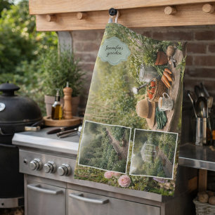 Linge De Cuisine Votre photo personnelle de café avant le jardinage