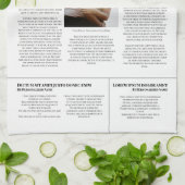 Linge De Cuisine Votre propre article d'actualité de première page  (Plié)