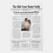 Linge De Cuisine Votre propre article d'actualité de première page  (Vertical)