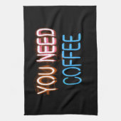 Linge De Cuisine Vous avez besoin de café, Caffine Neon Sign (Vertical)