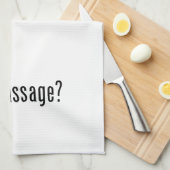 Linge De Cuisine Vous avez reçu un massage ? (Quart Plié)