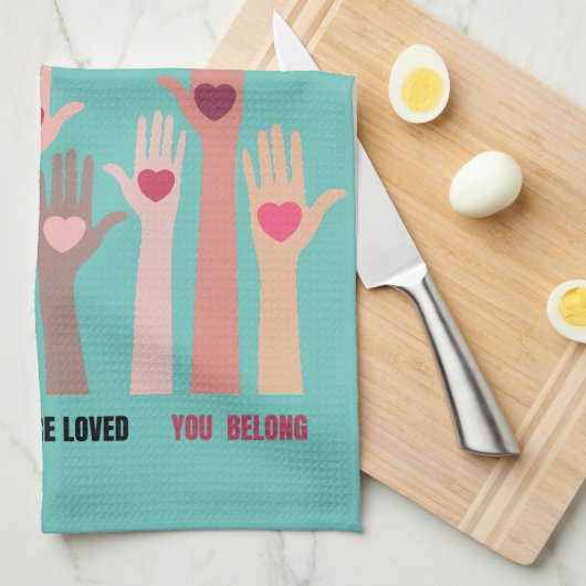 Linge De Cuisine Vous Comptez Et Vous Êtes Une Affirmation Aimée (Quart Plié)