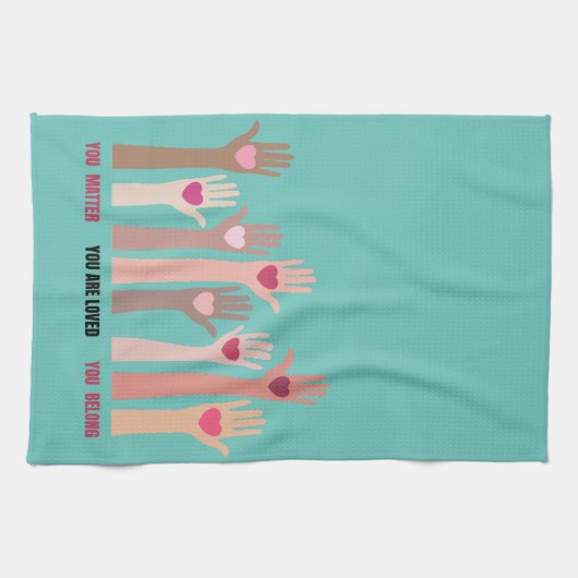 Linge De Cuisine Vous Comptez Et Vous Êtes Une Affirmation Aimée (Horizontal)