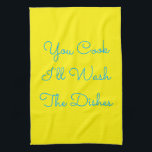 Linge De Cuisine Vous cuisinez, je vais laver les plats<br><div class="desc">L'accord parfait. Partagez vos responsabilités !</div>
