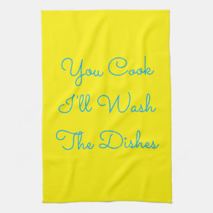 Linge De Cuisine Vous cuisinez, je vais laver les plats