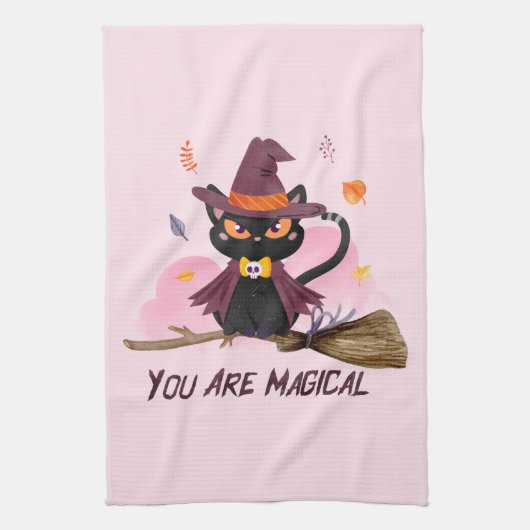Linge De Cuisine Vous Êtes Magique Chat De Sorcière (Vertical)