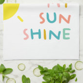 Linge De Cuisine Vous Êtes Mes Sunshine Pastels (Plié)