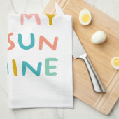 Linge De Cuisine Vous Êtes Mes Sunshine Pastels (Quart Plié)