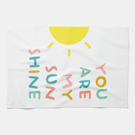 Linge De Cuisine Vous Êtes Mes Sunshine Pastels (Horizontal)