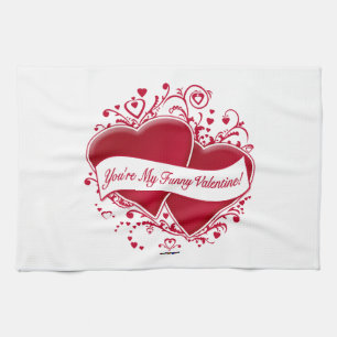 Linge De Cuisine Vous êtes My Funny Valentine ! Cœurs rouges