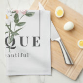 Linge De Cuisine Vous êtes un Slogan floral unique (Quart Plié)