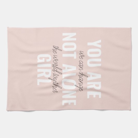 Linge De Cuisine Vous N'Êtes Pas Une Seule Fille Citation De Motiva (Horizontal)