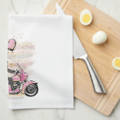 Linge De Cuisine Vous Rock Mon Monde | Sublimation de motocyclette  (Quart Plié)