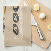 Linge De Cuisine Vowels AEIOU (Quart Plié)