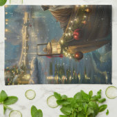 Linge De Cuisine Voyage du festival de Noël de Bulldog (Plié)