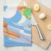 Linge De Cuisine Voyage Hawaii Vintage (Quart Plié)