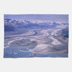 Linge De Cuisine Vue aérienne du glacier Lowell, parc national Klua