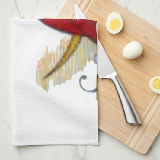 Linge De Cuisine Vue cosmique : Elfe sur la lune aventure (Quart Plié)