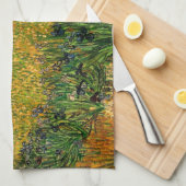 Linge De Cuisine Vue d'Arles avec Irises par Vincent van Gogh (Quart Plié)