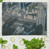 Linge De Cuisine Vue de Burj Khalifa, Dubaï (Plié)