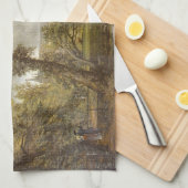 Linge De Cuisine Vue de la cathédrale de Salisbury (site anglais) (Quart Plié)