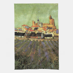 Linge De Cuisine Vue de Saintes Maries par Vincent van Gogh