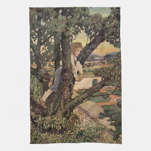 Linge De Cuisine Vue des arbres par Jessie Willcox Smith (Vertical)