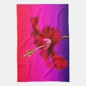 Linge De Cuisine Vue latérale de l'Hibiscus rouge (Vertical)