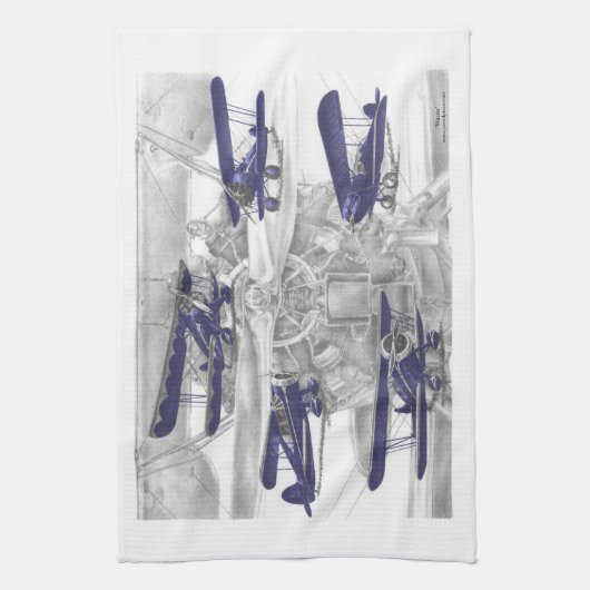 Linge De Cuisine Waco biplane (Vertical)