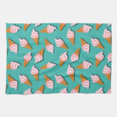 Linge De Cuisine Waffle cones ice cream and frozen yogurt pattern (Horizontal)
