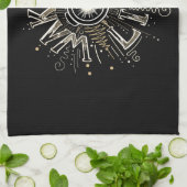 Linge De Cuisine WAKE UP 4 LIFE quota illustration (Plié)