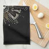 Linge De Cuisine WAKE UP 4 LIFE quota illustration (Quart Plié)