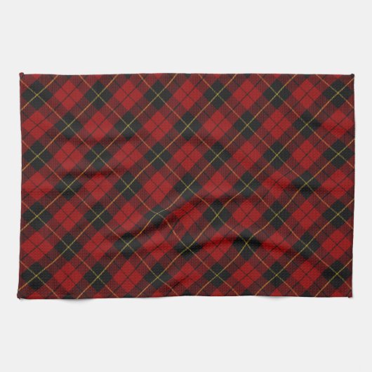 Linge De Cuisine Wallace Tartan Scottish Clan Plaid Pattern (Horizontal)