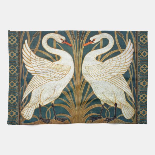 Linge De Cuisine Walter Crane Swan (Horizontal)