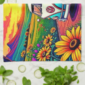 Linge De Cuisine Wanderlust Van Sunset Art (Plié)