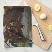 Linge De Cuisine Washington croisant le Delaware par Emanuel Leutze (Quart Plié)