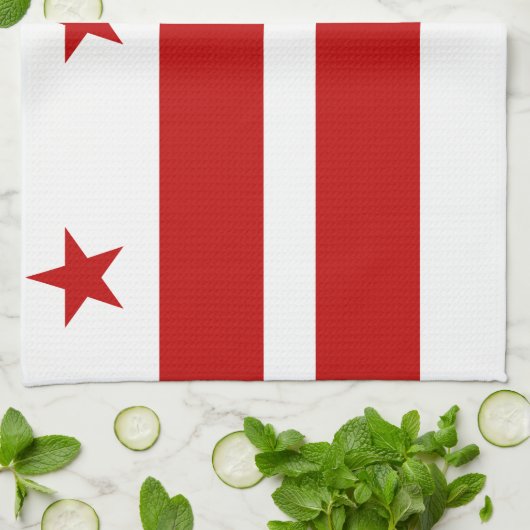 Linge De Cuisine Washington D.C. Flag classique (Plié)