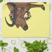 Linge De Cuisine Water buffalo with flowers (Plié)