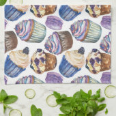 Linge De Cuisine Watercolor cupcakes (Plié)