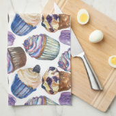 Linge De Cuisine Watercolor cupcakes (Quart Plié)