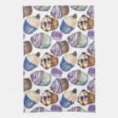 Linge De Cuisine Watercolor cupcakes (Vertical)