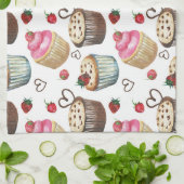 Linge De Cuisine Watercolor cupcakes (Plié)