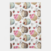 Linge De Cuisine Watercolor cupcakes (Vertical)