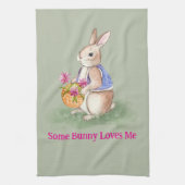Linge De Cuisine Watercolor Easter Bunny (Vertical)