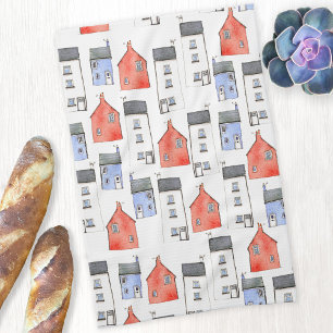 Linge De Cuisine Watercolor House Art