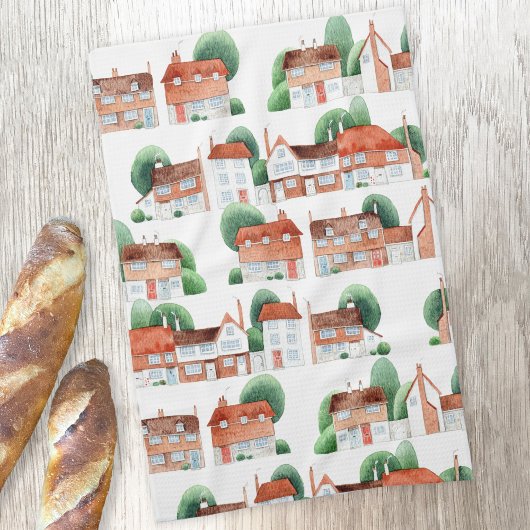 Linge De Cuisine Watercolor House Home Art